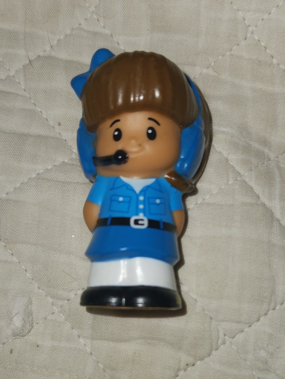 2013 Mattel Little People African American AA Airline Stewardess Cute, Clean♡